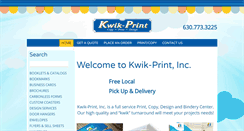 Desktop Screenshot of kwikprint8.com