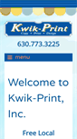 Mobile Screenshot of kwikprint8.com