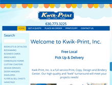 Tablet Screenshot of kwikprint8.com